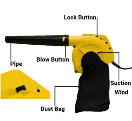 Sceptre 650W Electric Air Blower ( Yellow )