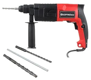 Gold SP-2020 Rotary Hammer Drill Machine 1050W | 20mm Chuck | 850 RPM | Reverse/Forward Mode | Heavy Duty Motor | Side Handle | 220V Drill for Home & Professional Use