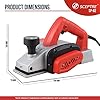Corded Electric Planer Heavy Duty Strong Grip Motor Accurate & Smooth Planing Handheld Woodworking Tool Proper Heat Dissipation