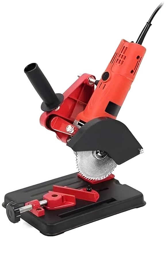 Heavy-Duty Angle Grinder Stand for 4 & 5 Inch Grinders (115mm/125mm) | Adjustable Cutting Machine Holder for Metal, Wood, Steel & DIY Projects | Bench-Mounted Cutter Tool