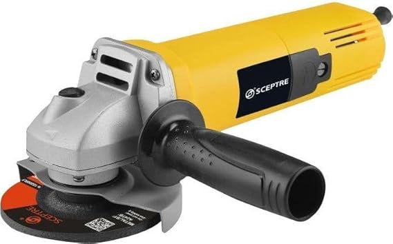 Gold 4-Inch (100mm) Angle Grinder, 850W Heavy Duty Motor, 11000 RPM, Pure Copper Coil, Side Handle, for Metal, Wood & Masonry Cutting & Grinding