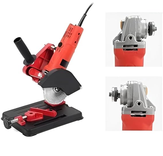 Heavy-Duty Angle Grinder Stand for 4 & 5 Inch Grinders (115mm/125mm) | Adjustable Cutting Machine Holder for Metal, Wood, Steel & DIY Projects | Bench-Mounted Cutter Tool
