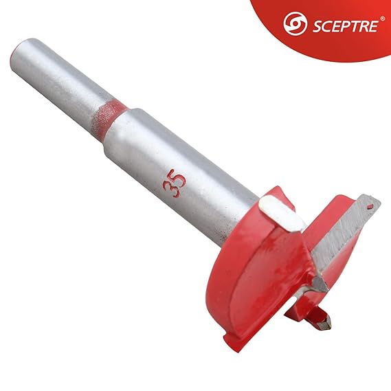 35mm Tungsten Carbide Bit Wood Hole Saw Super Durable Powerful & Sturdy Carpentry Tapper L Bihari & Auto Hinges Bit Cutting Tool for Drill Rotary Hammer