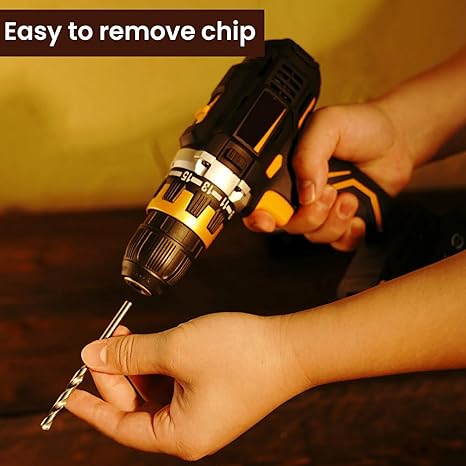 13-Piece HSS Twist Drill Bit Set | High-Speed Steel (HSS) for Wood, Metal, Plastic, Brass, Aluminium, Cast Iron & Stainless Steel | Precision Straight Shank Drill Kit (1.5mm - 6.5mm)