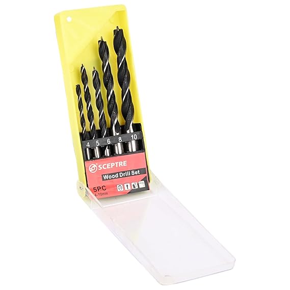 10mm 400W Corded Electric Hammer Drill   Variable Speed, Reversible, 2600 RPM with 13-Piece HSS Bit Set for Metal & Masonry (Red)