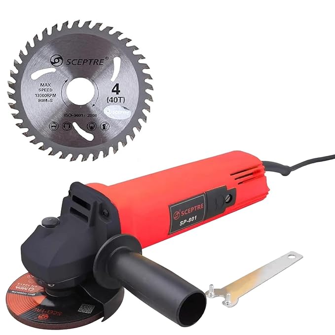 SCEPTRE Gold SP-801 4” Angle Grinder & TCT Circular Saw Blade Combo