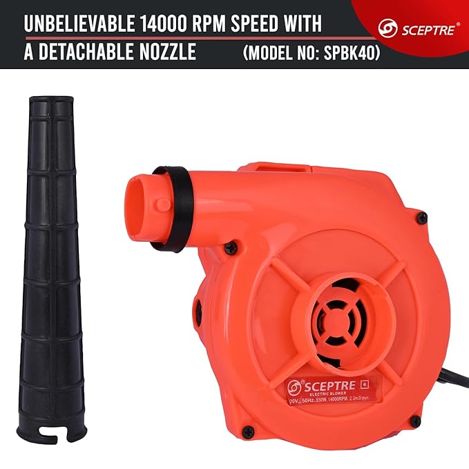 SCEPTRE SPBK40 650W Electric Air Blower & Dust Cleaner