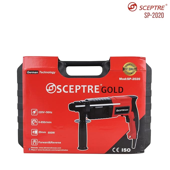 Sceptre Gold SP-2020 Rotary Hammer Drill Machine 1050W