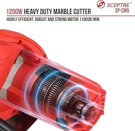 SCEPTRE SP CM5 Marble Cutter (Red) - 1200 W