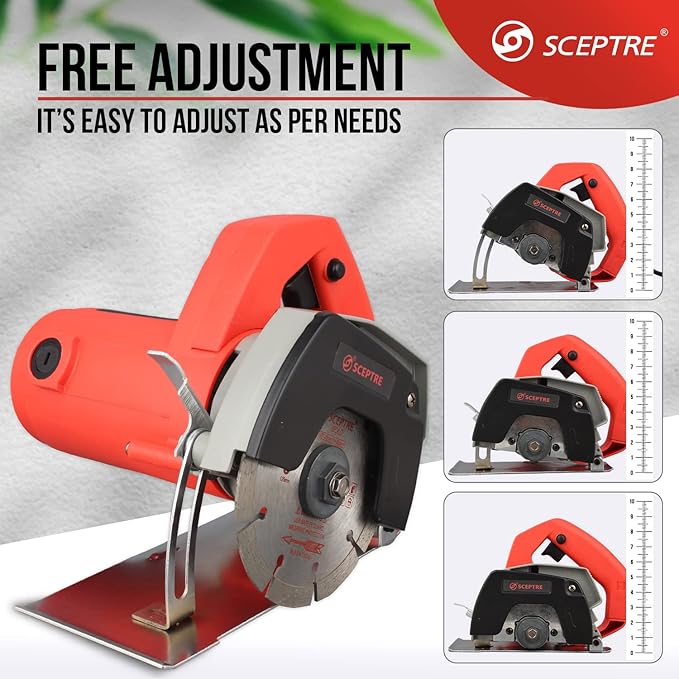 SCEPTRE CM4SA Marble Cutter Machine (Red) - 1050 W