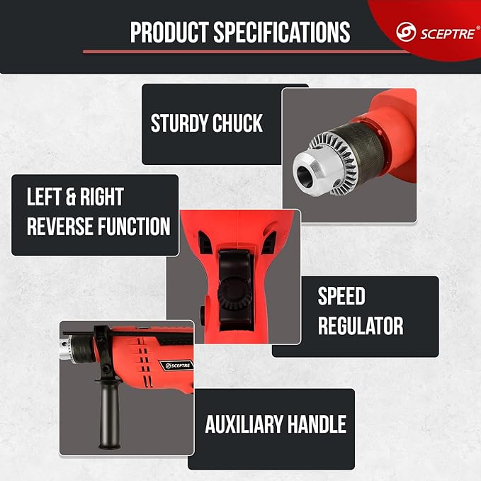 SCEPTRE SP-EM-13 Impact Hammer Drill Machine 1200W