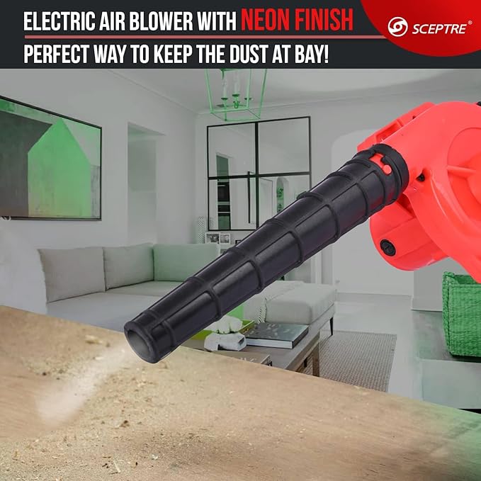 SPBK-40 650W Electric Air Blower & Dust Cleaner | 15000 RPM Motor, 190 km/hr Airflow | Dual Mode Suction & Blowing | Heavy-Duty Unbreakable Body for Home, Car & PC Cleaning (Red, Corded)
