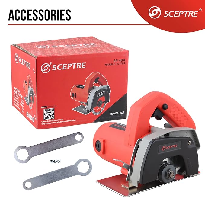 SCEPTRE CM4SA Marble Cutter Machine (Red) - 1050 W