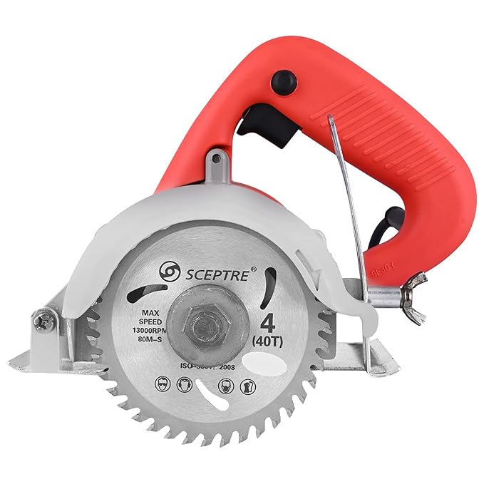 SCEPTRE SP-4SB 4 Inch Marble Cutter Machine (Red) - 1400 W