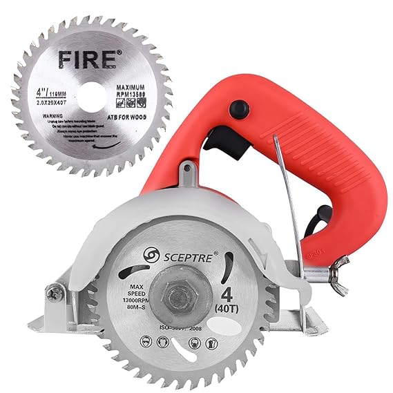 SP-4SB Heavy Duty 110mm Marble Cutter | Multipurpose Tile Saw Machine with 13500 RPM Motor | Combo Pack