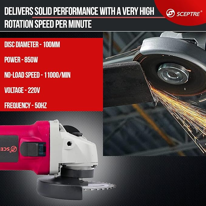 SCEPTRE SP-6100 100mm Angle Grinder Machine 850W