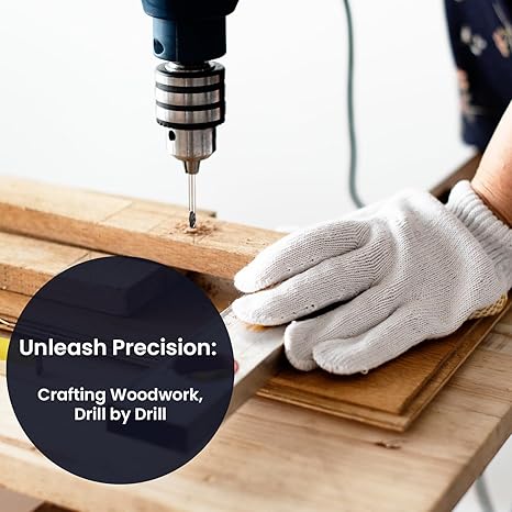 13-Piece HSS Twist Drill Bit Set | High-Speed Steel (HSS) for Wood, Metal, Plastic, Brass, Aluminium, Cast Iron & Stainless Steel | Precision Straight Shank Drill Kit (1.5mm - 6.5mm)